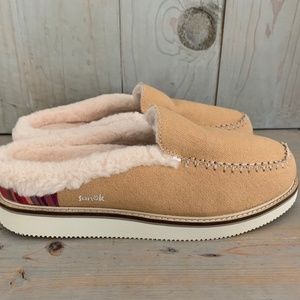 sanuk cozy vibe slip on slipper shoes new